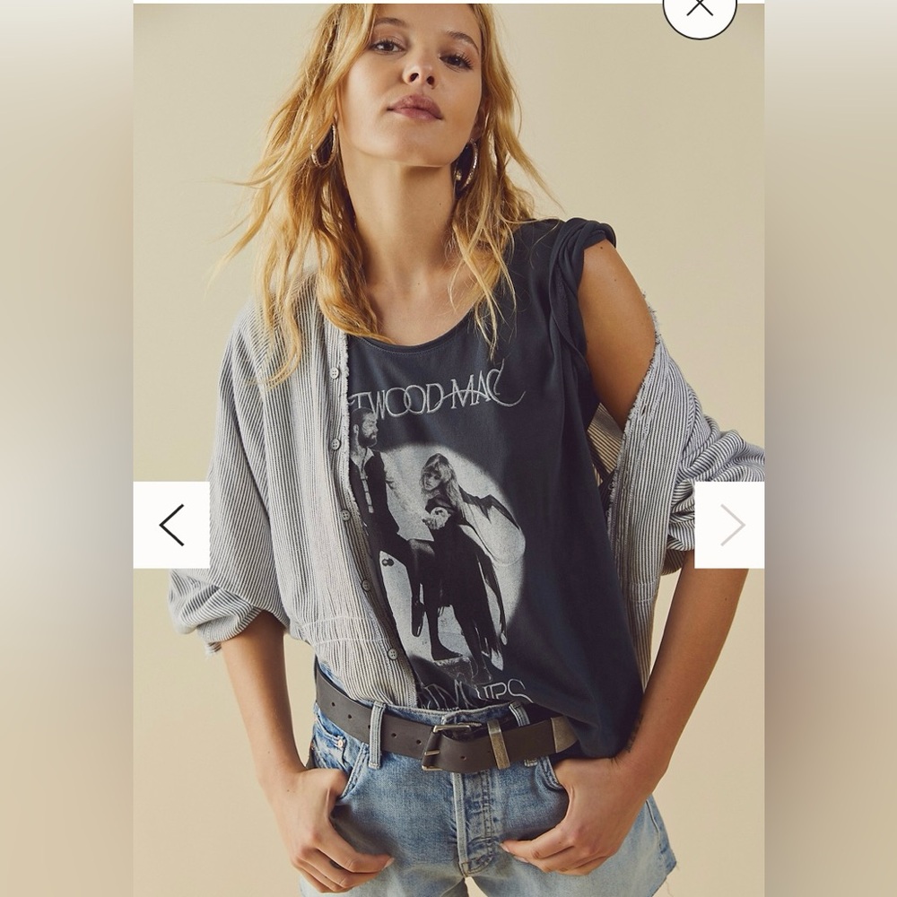 Daydreamer Black Fleetwood Mac Graphic Muscle Tank